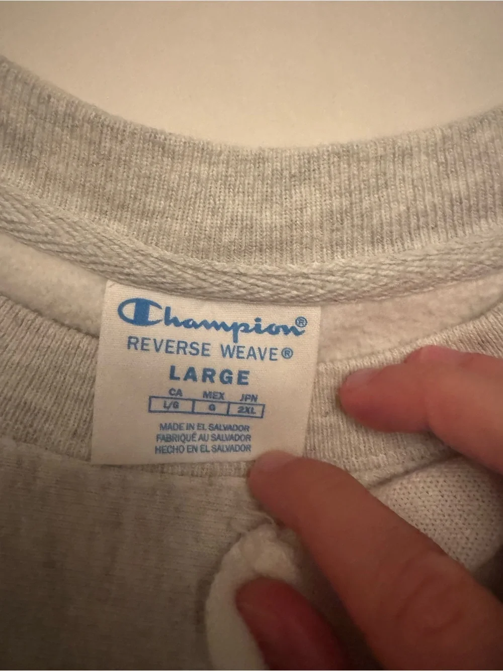 Champion Gray Crewneck with Orange Texas Longhorns Logo